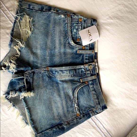 AGOLDE blue Jean short
